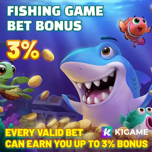 K1 Game Fishing Bonus Event – Earn Up to 3% Bonus Daily