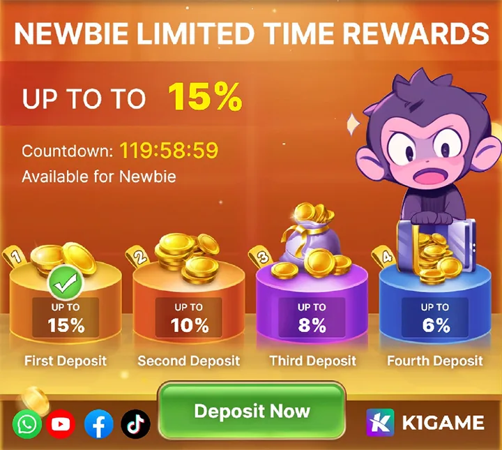 K1 Game New User Deposit Offer – Bonuses up to 36,000 PKR