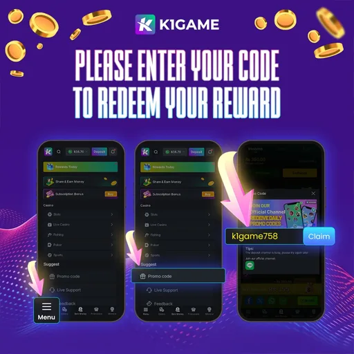 Redeem K1 Game Discount Codes and Earn 999 PKR