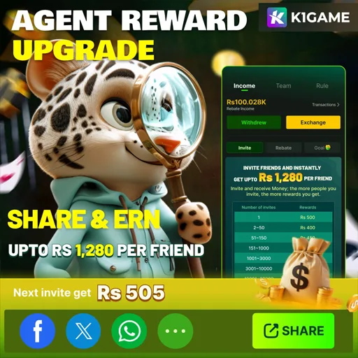 K1 Game agent program, earn commissions with K1 Game, upgraded rewards program K1 Game