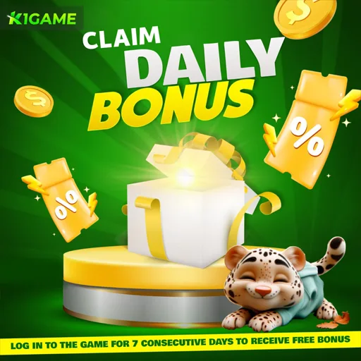 K1.GAME 7-day sign-in rewards and bonuses