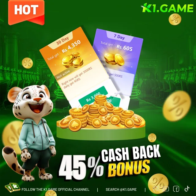 Enjoy 100% cash back and daily rewards with Rebate Cards on K1.Game