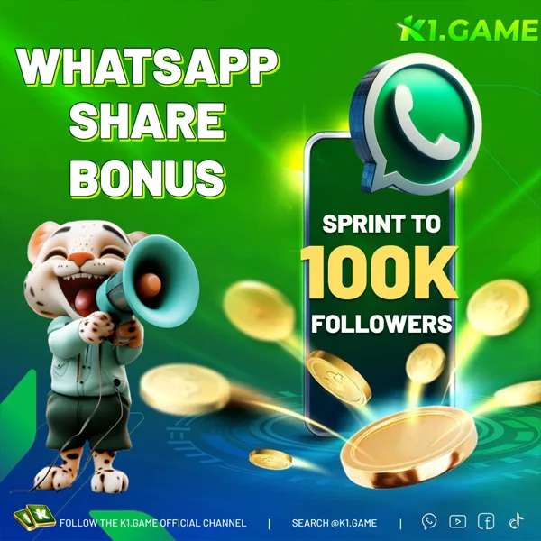 K1 Game WhatsApp Share Bonus Event – Invite friends and win a share of 100,000 bonus!